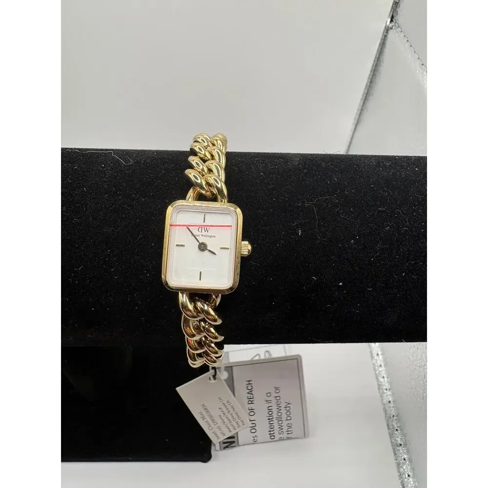 Daniel Wellington Jolie Chain Bracelet Watch, 15.4mm x 18.2mm Nwt Gold